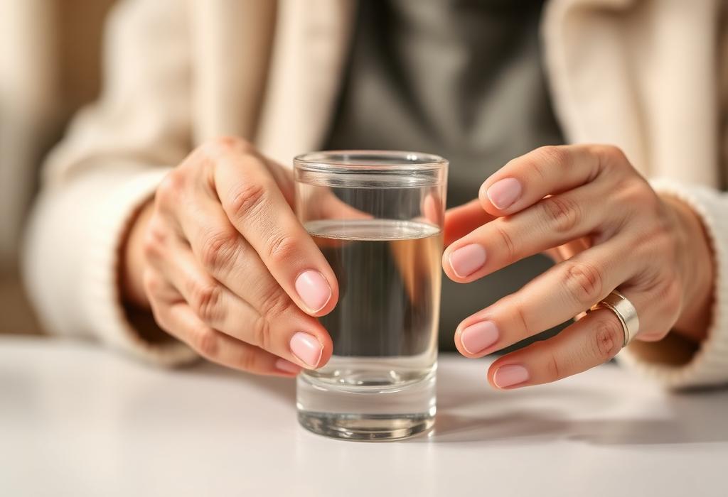 Hands with medication